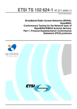 ETSI TS 102624-1-V1.2.1 13.11.2009