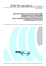 ETSI TS 102640-3-V1.1.1 17.10.2008