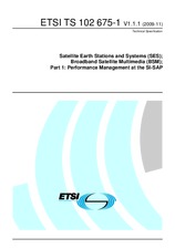 ETSI TS 102675-1-V1.1.1 27.11.2009