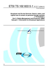 ETSI TS 102822-5-1-V1.2.1 23.1.2006