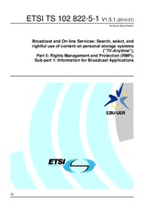 ETSI TS 102822-5-1-V1.5.1 20.7.2010