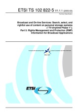 ETSI TS 102822-5-V1.1.1 22.3.2005
