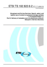 ETSI TS 102822-6-2-V1.1.1 2.10.2003
