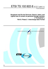 ETSI TS 102822-8-V1.2.1 13.11.2007
