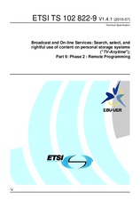 ETSI TS 102822-9-V1.4.1 20.7.2010