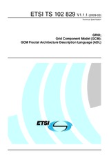 ETSI TS 102829-V1.1.1 20.3.2009