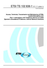 ETSI TS 102836-1-V1.1.1 2.11.2009