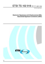 ETSI TS 102918-V1.1.1 27.4.2011