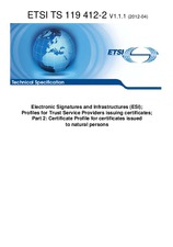 Náhled ETSI TS 119412-2-V1.1.1 18.4.2012