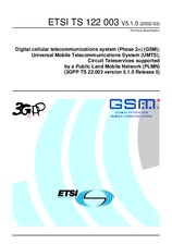 Norma ETSI TS 122003-V5.1.0 31.3.2002 náhled