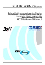 ETSI TS 122022-V7.0.0 22.6.2007