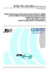 ETSI TS 122053-V4.0.0 31.3.2001