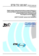 ETSI TS 122067-V5.0.0 30.6.2002