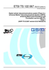 ETSI TS 122067-V8.0.0 24.1.2008
