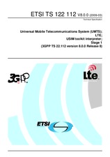 ETSI TS 122112-V8.0.0 3.3.2009