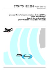 ETSI TS 122226-V5.2.0 31.3.2002