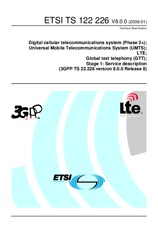 ETSI TS 122226-V8.0.0 19.1.2009