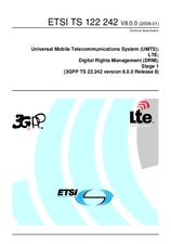 ETSI TS 122242-V8.0.0 19.1.2009