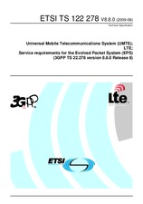 Norma ETSI TS 122278-V8.8.0 19.6.2009 náhled