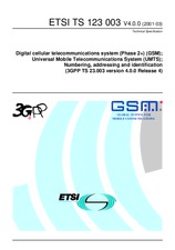 ETSI TS 123003-V4.0.0 31.3.2001