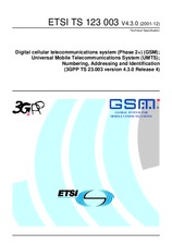ETSI TS 123003-V4.3.0 31.12.2001