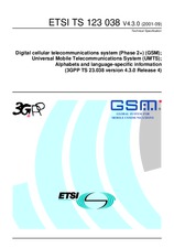 ETSI TS 123038-V4.3.0 30.9.2001