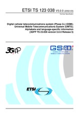 ETSI TS 123038-V5.0.0 31.3.2002