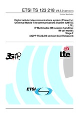 ETSI TS 123218-V8.5.0 25.1.2010