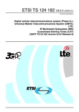 ETSI TS 124182-V8.0.0 20.1.2009
