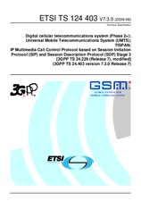 Norma ETSI TS 124403-V7.3.0 17.6.2009 náhled