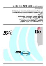 ETSI TS 124503-V8.3.0 19.1.2009