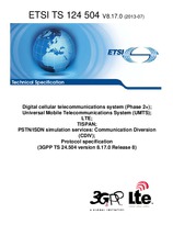 Norma ETSI TS 124504-V8.17.0 4.7.2013 náhled