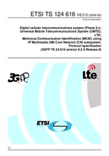 ETSI TS 124616-V8.5.0 30.9.2009