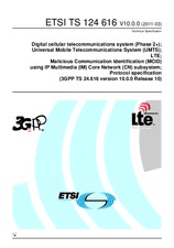 ETSI TS 124616-V10.0.0 30.3.2011