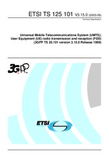 ETSI TS 125101-V3.15.0 30.9.2003