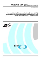 Norma ETSI TS 125105-V5.11.0 20.7.2009 náhled