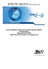 Norma ETSI TS 125215-V12.1.0 20.4.2015 náhled