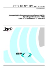 Norma ETSI TS 125223-V4.1.0 20.7.2001 náhled