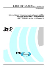 Norma ETSI TS 125303-V5.2.0 31.12.2004 náhled