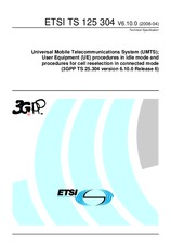 Norma ETSI TS 125304-V6.10.0 10.4.2008 náhled