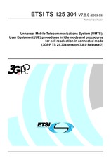 Norma ETSI TS 125304-V7.8.0 30.9.2009 náhled