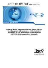 Norma ETSI TS 125304-V9.6.0 28.10.2011 náhled