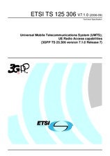 ETSI TS 125306-V7.1.0 30.9.2006