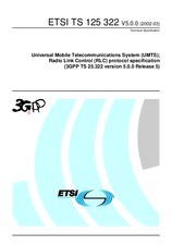Norma ETSI TS 125322-V5.0.0 31.3.2002 náhled