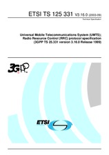 ETSI TS 125331-V3.16.0 30.9.2003