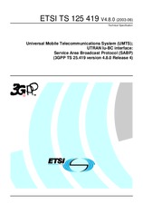 Norma ETSI TS 125419-V4.8.0 20.6.2003 náhled