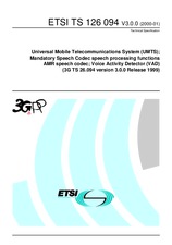 Norma ETSI TS 126094-V3.0.0 28.1.2000 náhled