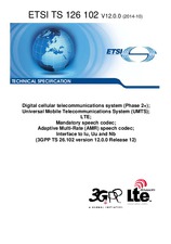 Norma ETSI TS 126102-V12.0.0 1.10.2014 náhled