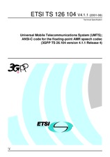 Norma ETSI TS 126104-V4.1.1 19.7.2001 náhled
