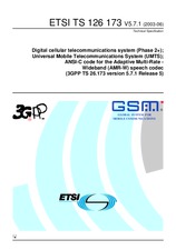 Norma ETSI TS 126173-V5.7.1 30.6.2003 náhled
